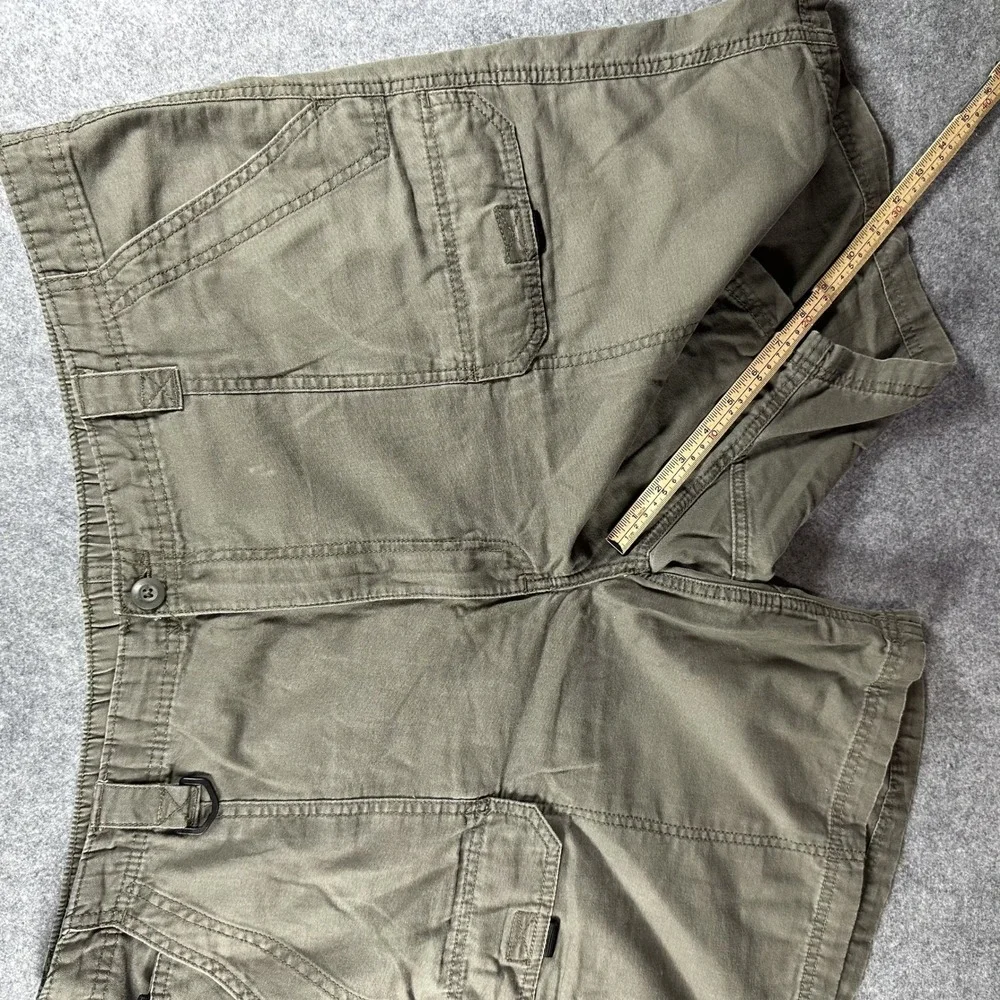 Wrangler Authentic Issue Cargo Shorts 44‎ Olive Green Cotton Canvas NW941FT